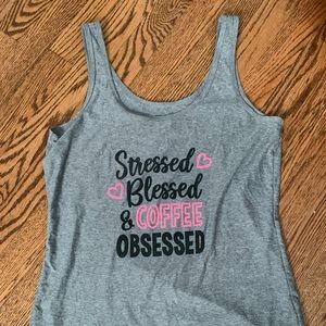 Cute soft grey tank top🖤must bundle